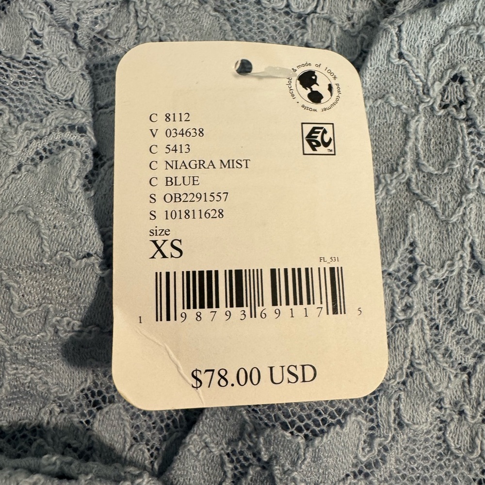 FREE PEOPLE Sheer Lace Flared Long Sleeve Top - Picture 9 of 11